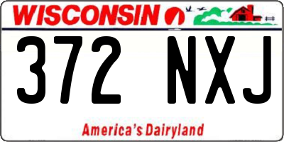 WI license plate 372NXJ