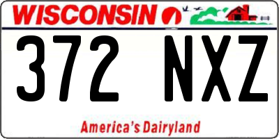WI license plate 372NXZ