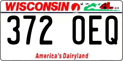 WI license plate 372OEQ