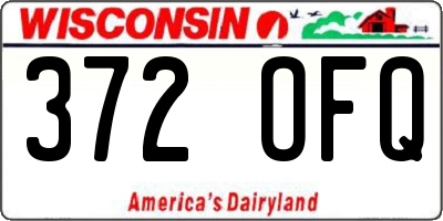 WI license plate 372OFQ