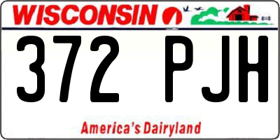 WI license plate 372PJH
