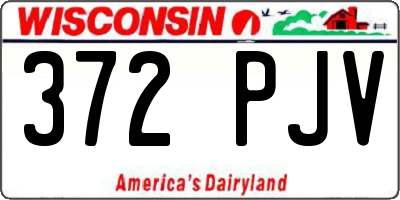 WI license plate 372PJV