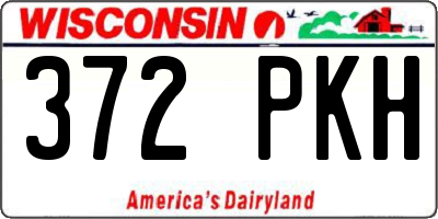 WI license plate 372PKH