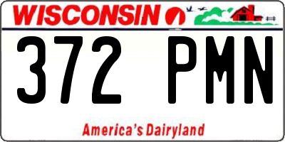 WI license plate 372PMN