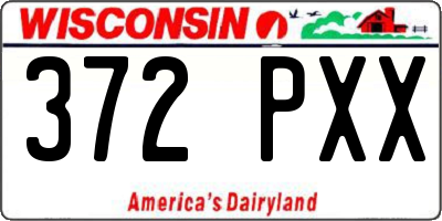 WI license plate 372PXX
