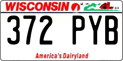 WI license plate 372PYB