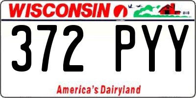 WI license plate 372PYY