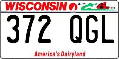 WI license plate 372QGL