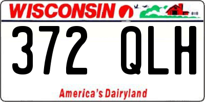 WI license plate 372QLH