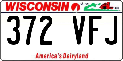 WI license plate 372VFJ