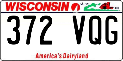 WI license plate 372VQG