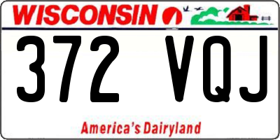WI license plate 372VQJ
