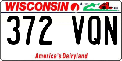 WI license plate 372VQN