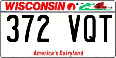 WI license plate 372VQT