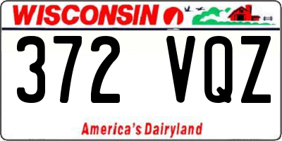 WI license plate 372VQZ