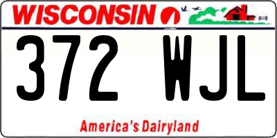 WI license plate 372WJL