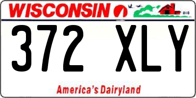WI license plate 372XLY