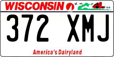 WI license plate 372XMJ
