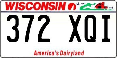 WI license plate 372XQI