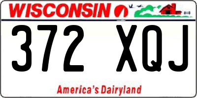 WI license plate 372XQJ