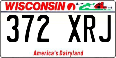 WI license plate 372XRJ