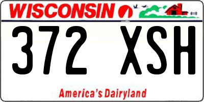 WI license plate 372XSH