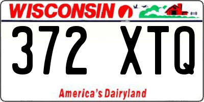 WI license plate 372XTQ