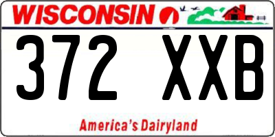 WI license plate 372XXB