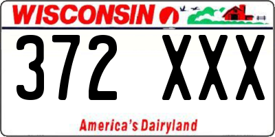 WI license plate 372XXX