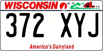 WI license plate 372XYJ
