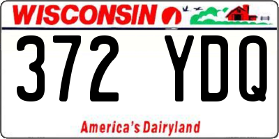 WI license plate 372YDQ
