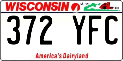 WI license plate 372YFC