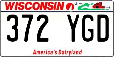 WI license plate 372YGD