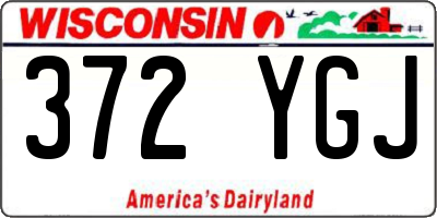 WI license plate 372YGJ