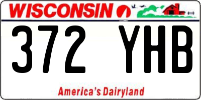 WI license plate 372YHB