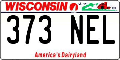 WI license plate 373NEL