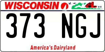 WI license plate 373NGJ