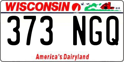 WI license plate 373NGQ