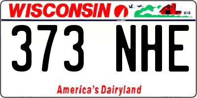 WI license plate 373NHE