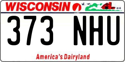WI license plate 373NHU