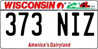 WI license plate 373NIZ