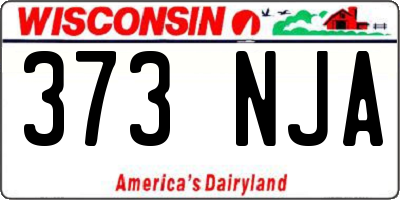 WI license plate 373NJA