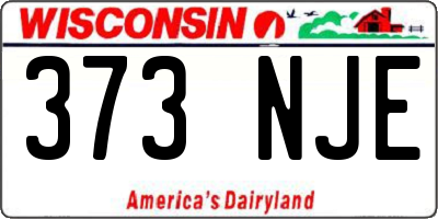 WI license plate 373NJE