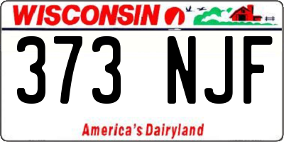 WI license plate 373NJF