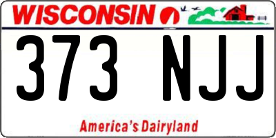 WI license plate 373NJJ