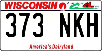 WI license plate 373NKH