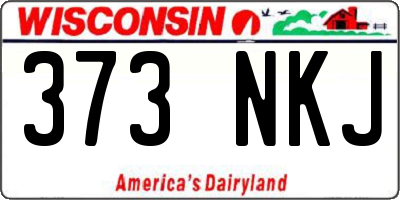 WI license plate 373NKJ