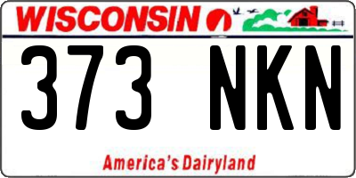 WI license plate 373NKN