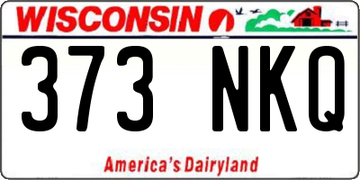 WI license plate 373NKQ