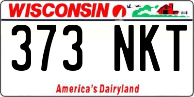 WI license plate 373NKT